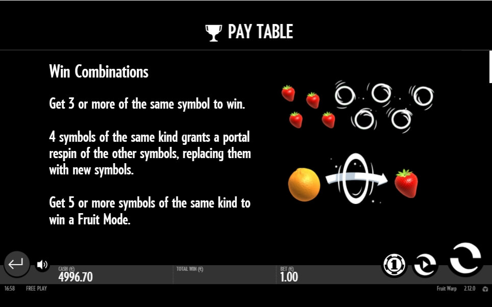 fruit warp slot slot machine detail image 2
