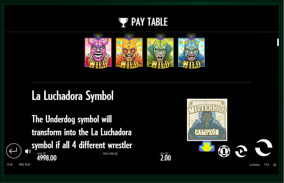 luchadora slot slot machine detail image 0