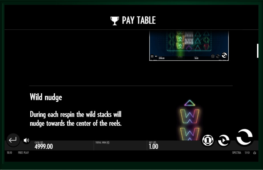 spectra slot machine detail image 0