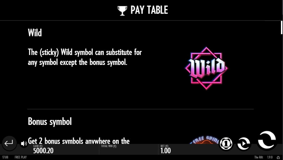 the rift slot slot machine detail image 9