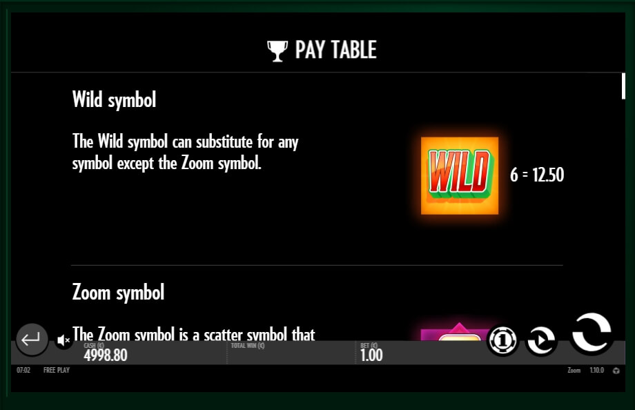 zoom slot slot machine detail image 10