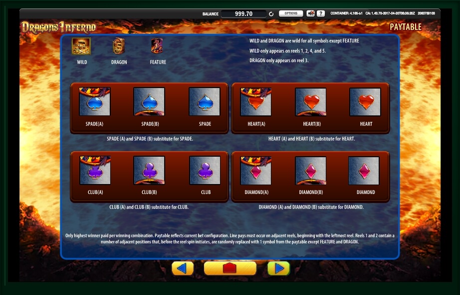 dragons inferno slot machine detail image 2